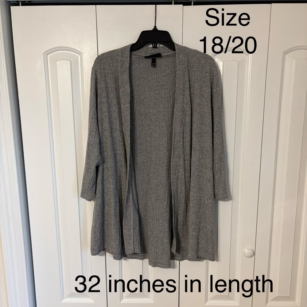 Open front cardigan- size 18/20